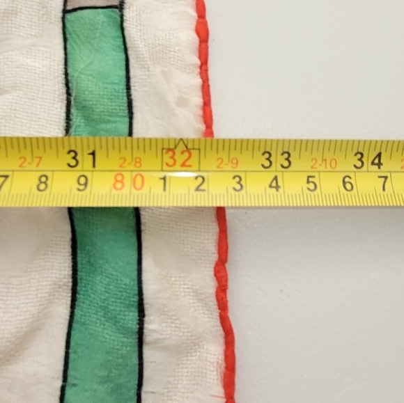 LANVIN Paris Vintage 100% Silk Multicolored Scarf Retro Striped Pattern - Picture 8 of 11